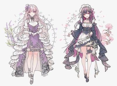 萌力全開(kāi)！動(dòng)漫少女華麗禮服服飾設(shè)計(jì)素材分享與應(yīng)用指南